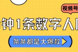 2024最新不露脸超火视频号分成计划，数字人原创日入3000+【揭秘】